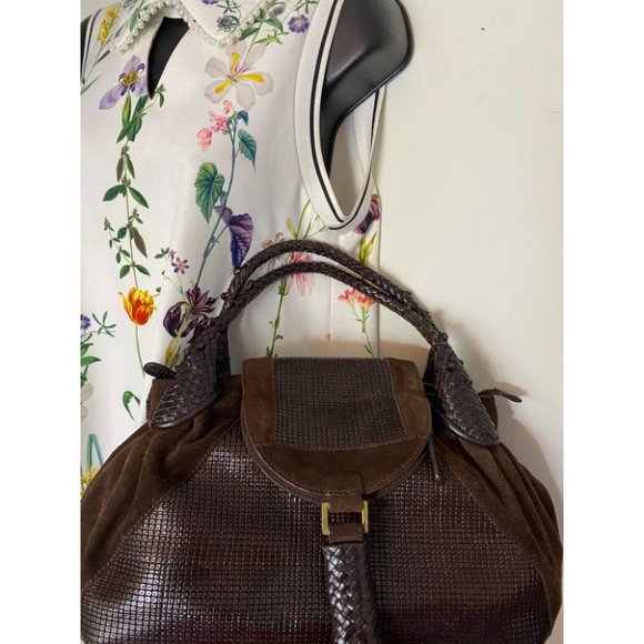 Sondra Roberts Brown Leather Handbag - Picture 7 of 16